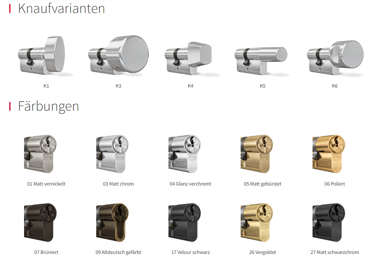 Halbzylinder DOM ix Twido