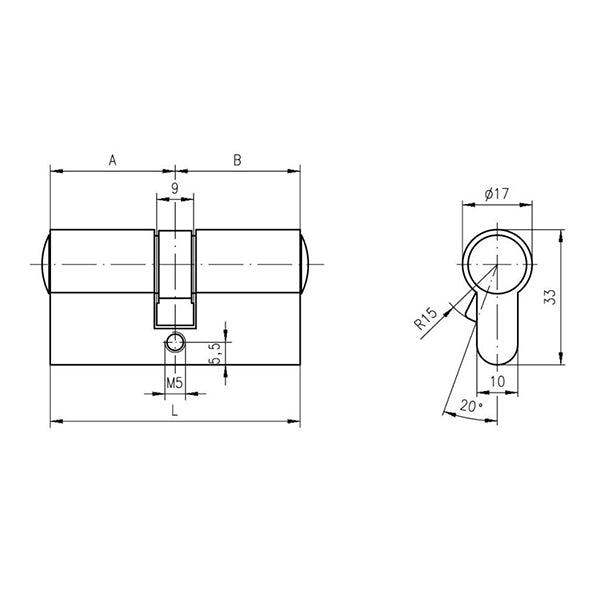Doppelzylinder DOM RS Sirius