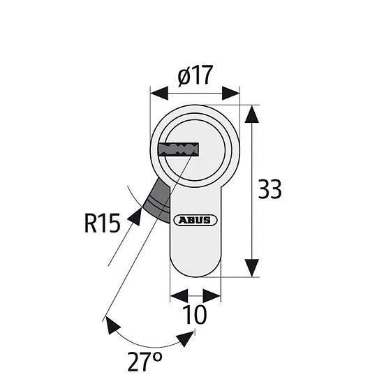 Doppelzylinder ABUS EC660