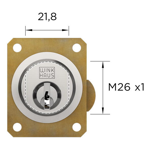 Hebelzylinder WINKHAUS keyTec AZ