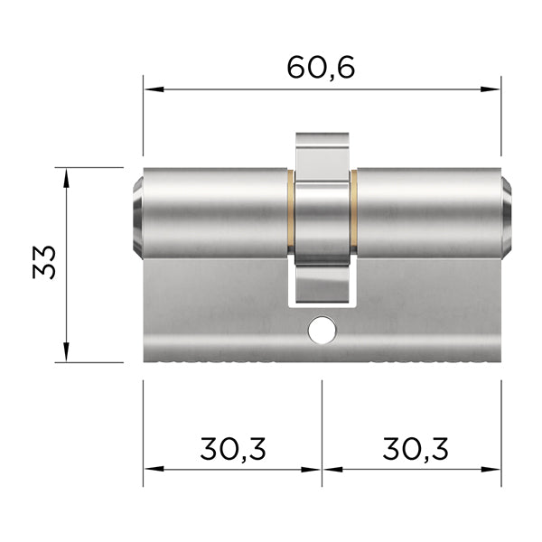 Doppelzylinder für Biffar WINKHAUS keyTec AZ