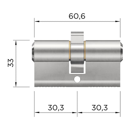 Doppelzylinder für Biffar WINKHAUS keyTec AZ