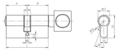 Knaufzylinder DOM ix Twido