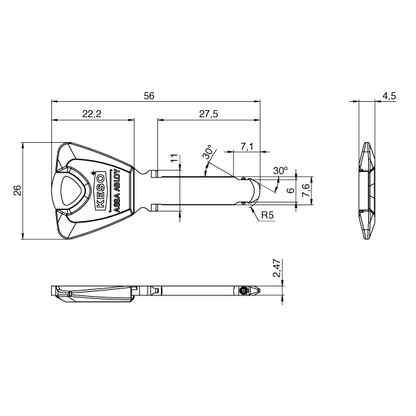 Knaufzylinder ASSA ABLOY KESO 8000 Omega² / Alle Varianten
