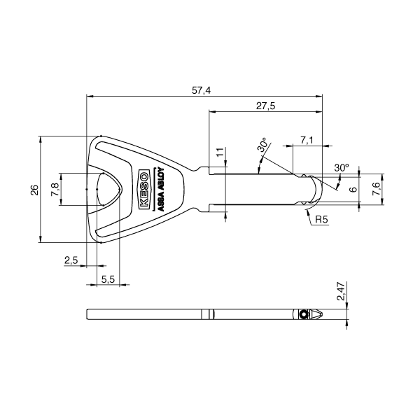Doppelzylinder ASSA ABLOY KESO 8000 Omega² / Alle Varianten